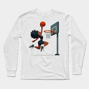 Female basketball player Long Sleeve T-Shirt